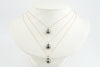 Tahitian Pearl & Diamond Plum Peacock Étoile Necklace on 10K Rose Gold