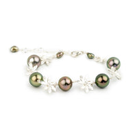 Tiaré Sterling Silver Tahitian Pearl Bracelet