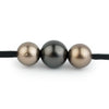 Triple 10.2mm-11.7mm Copper-Black Eimeo Mana Necklace