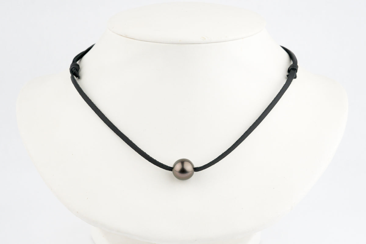 Aubergine Green 11.8mm Super Mana Necklace