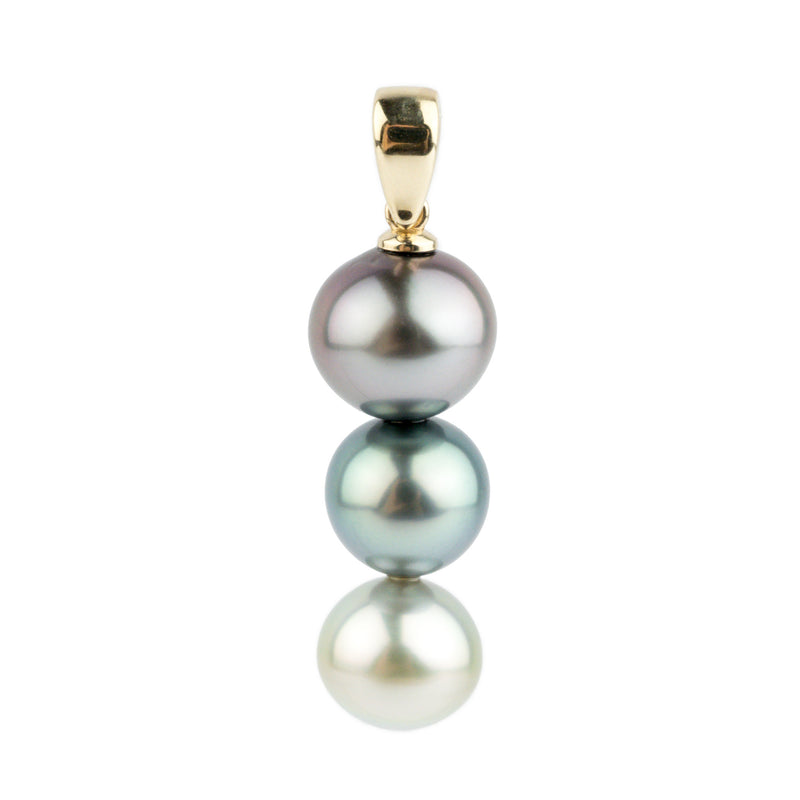 Triple Tahitian Pearl Pendant
