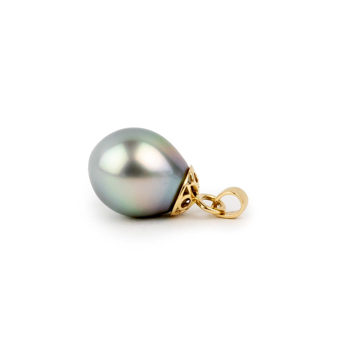 Dreamy Pastels 10.7mm Tahitian Pearl Filigree Pendant