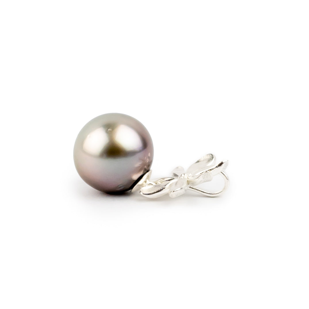 Tiaré Sterling Silver Tahitian Pearl Pendant