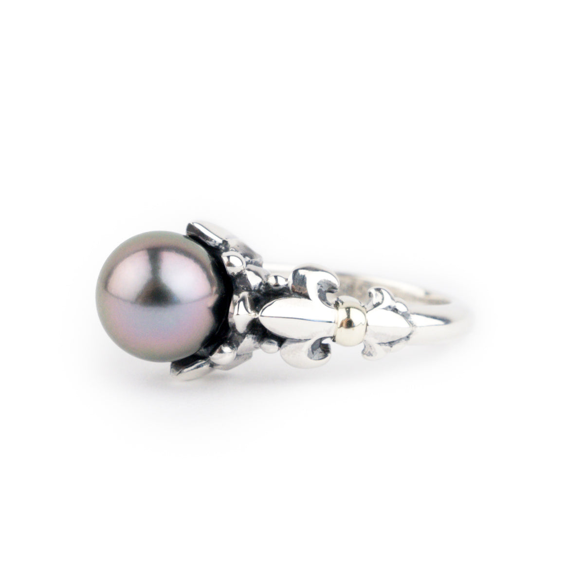 Pink Glow Acropora Tahitian Pearl Ring