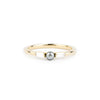 Tahitian Keshi Pearl & Diamond Mahana Ring
