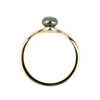 Tahitian Keshi Pearl & Diamond Sunrise Ring