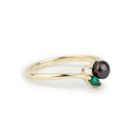 Tahitian Keshi Pearl & Gemstone Natura Ring