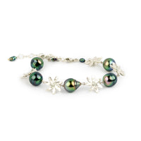 Tiaré Sterling Silver Tahitian Pearl Bracelet