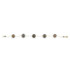 Aubergine Glow Tahitian Pearl Tin Cup Bracelet on 14K Yellow Gold