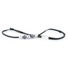 Quintuple Silvery Indigo 9.2-11.4mm Mana Pearl Necklace