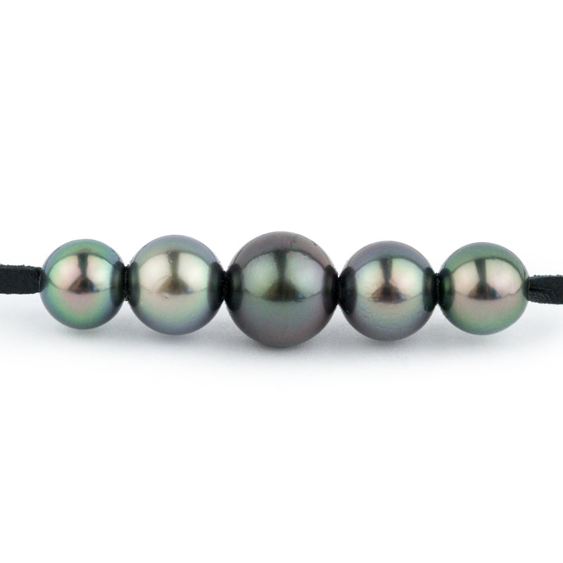 Quintuple Rainbow 9.2-11.6mm Mana Pearl Necklace