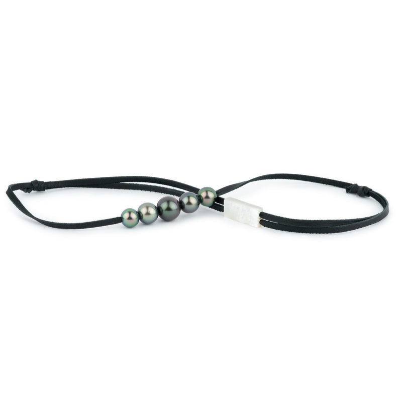 Quintuple Rainbow 9.2-11.6mm Mana Pearl Necklace
