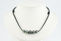 Quintuple Rainbow 9.2-11.6mm Mana Pearl Necklace