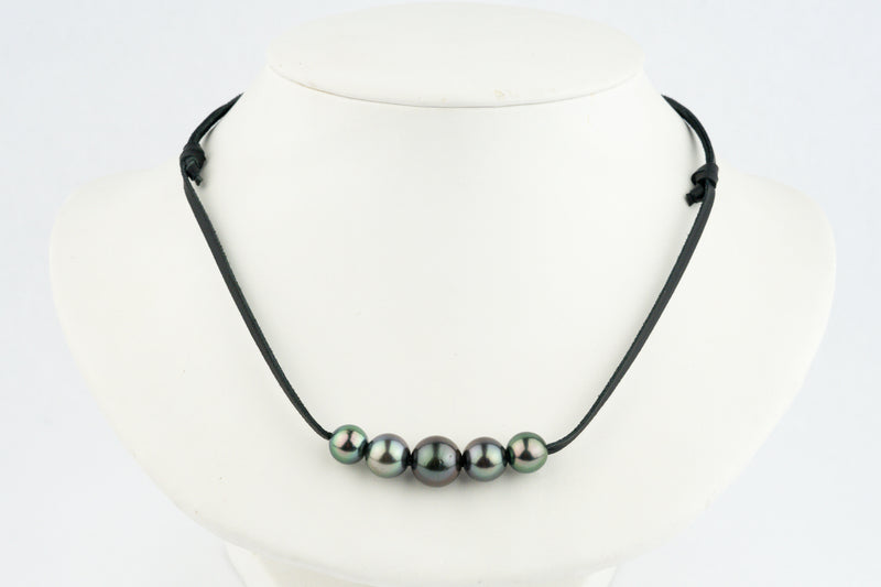 Quintuple Rainbow 9.2-11.6mm Mana Pearl Necklace