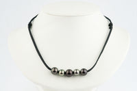 Quintuple Plum Peacock 10-11.4mm Mana Pearl Necklace