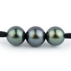 Triple 10.7mm-11.2mm Indigo-Green Eimeo Mana Necklace