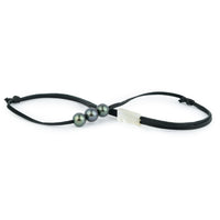 Triple 10.7mm-11.2mm Indigo-Green Eimeo Mana Necklace