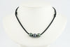 Triple 10.7mm-11.2mm Indigo-Green Eimeo Mana Necklace