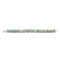 Light Silvery Blue-Green 11-12.2mm Tahitian Pearl Bracelet