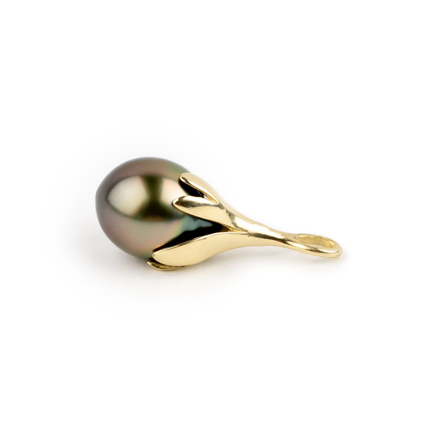Golden Aubergine 9.2mm Drop Tahitian Pearl Pendant – Kamoka Pearl