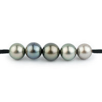 Quintuple Multi-Colored 10.9-12.2mm Mana Pearl Necklace