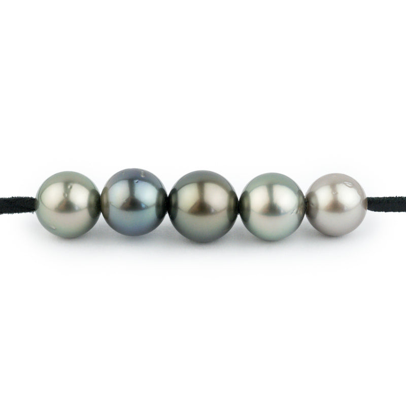 Quintuple Multi-Colored 10.9-12.2mm Mana Pearl Necklace