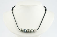 Quintuple Multi-Colored 10.9-12.2mm Mana Pearl Necklace