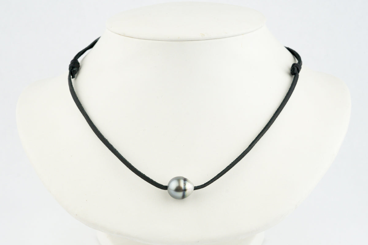 Silvery Blue 12.2mm Super Mana Necklace