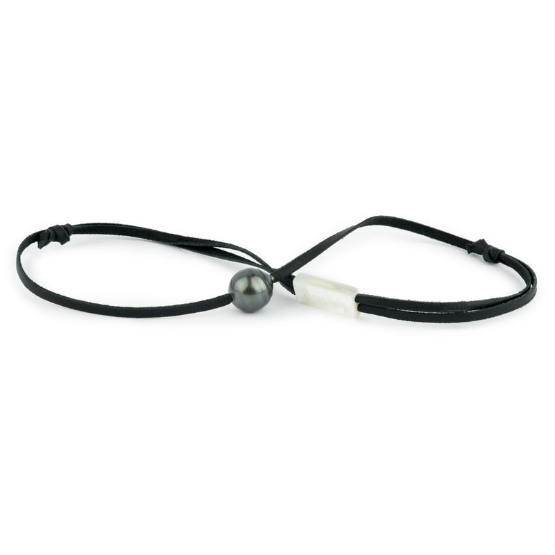 Indigo-Green Circled 12.9mm Super Mana Necklace