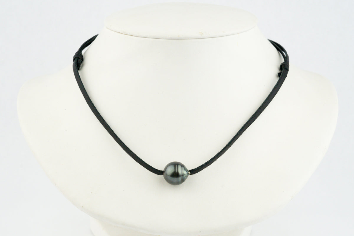 Indigo-Green Circled 12.9mm Super Mana Necklace