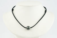 Indigo-Green Circled 12.9mm Super Mana Necklace