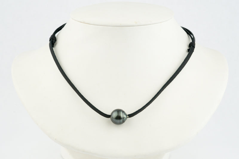 Indigo-Green Circled 12.9mm Super Mana Necklace