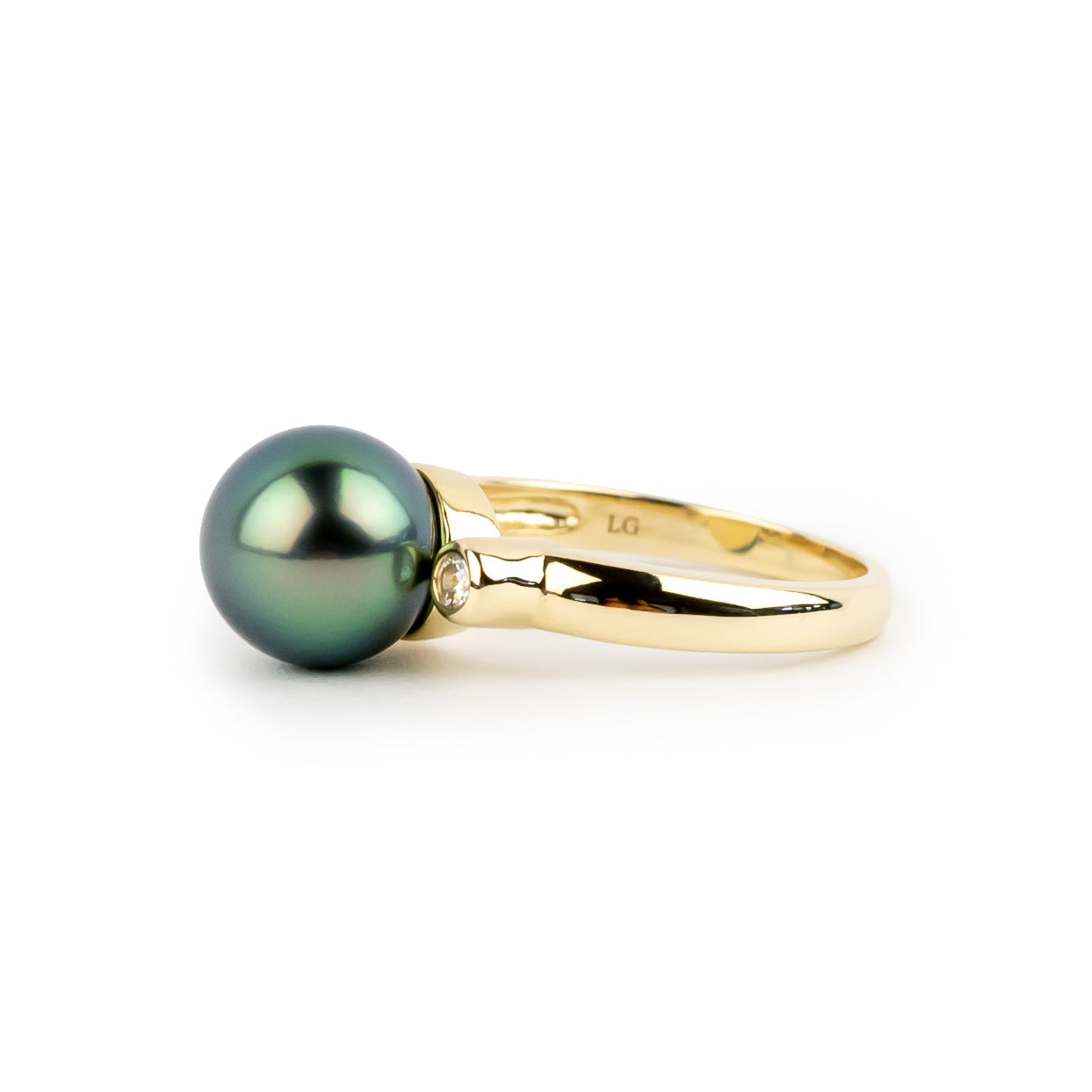 Tahitian Pearl & Diamond Aurora Ring