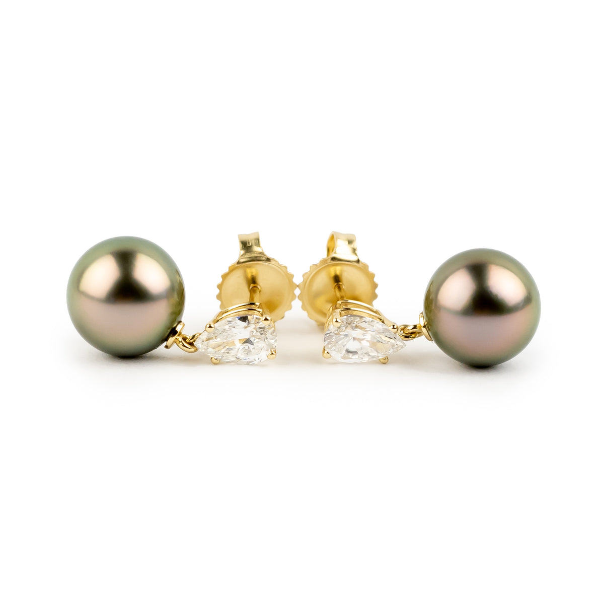 Tahitian Pearl & Diamond Sirène Earrings