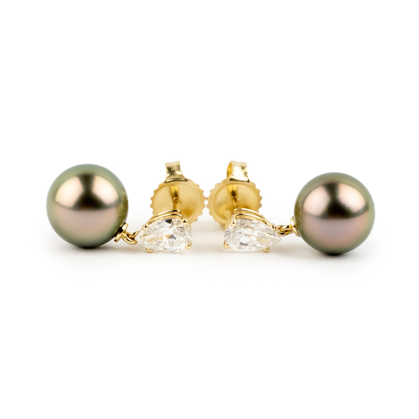 Tahitian Pearl & Diamond Sirène Earrings
