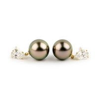 Tahitian Pearl & Diamond Sirène Earrings