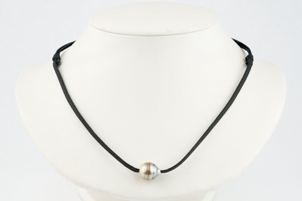 Honey-Blue Circled 11.7mm Super Mana Necklace