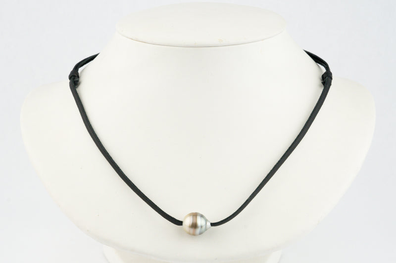 Honey-Blue Circled 11.7mm Super Mana Necklace