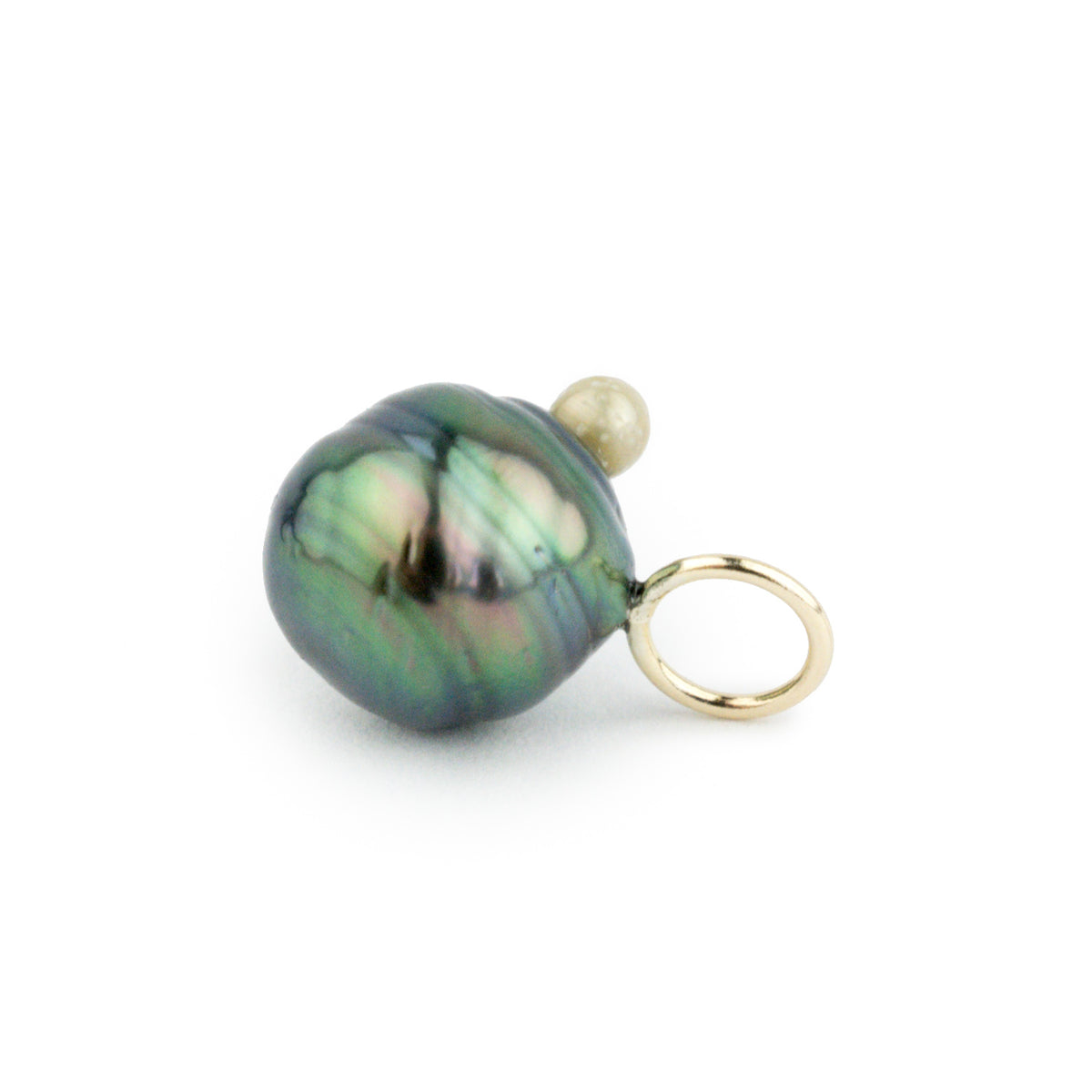 Pole Shifter 10mm Tahitian Pearl Pendant on Sterling Silver