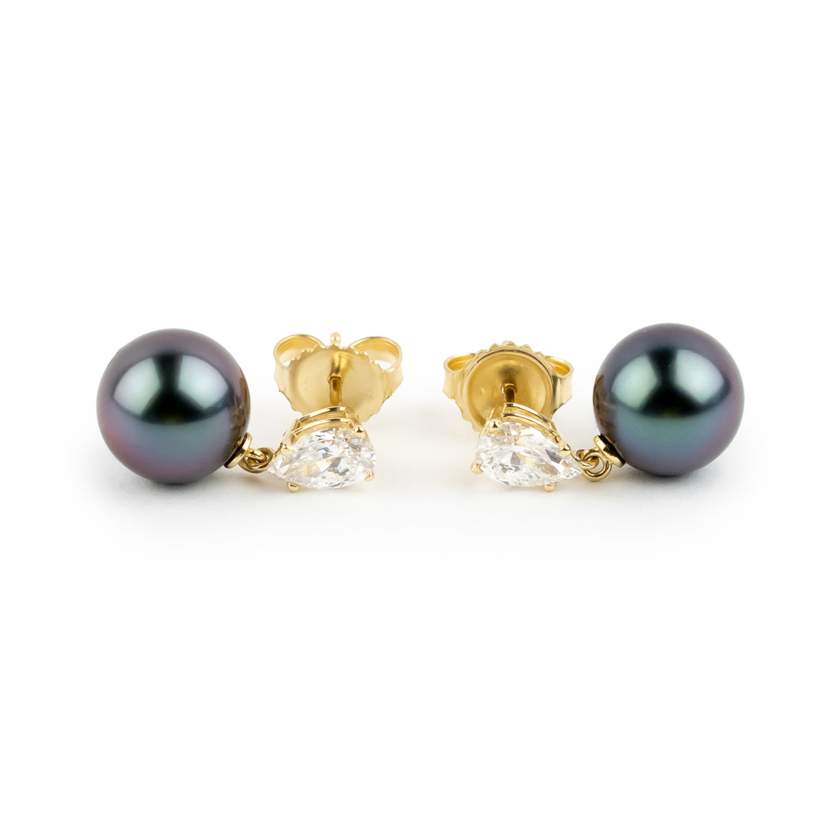 Tahitian Pearl & Diamond Sirène Earrings