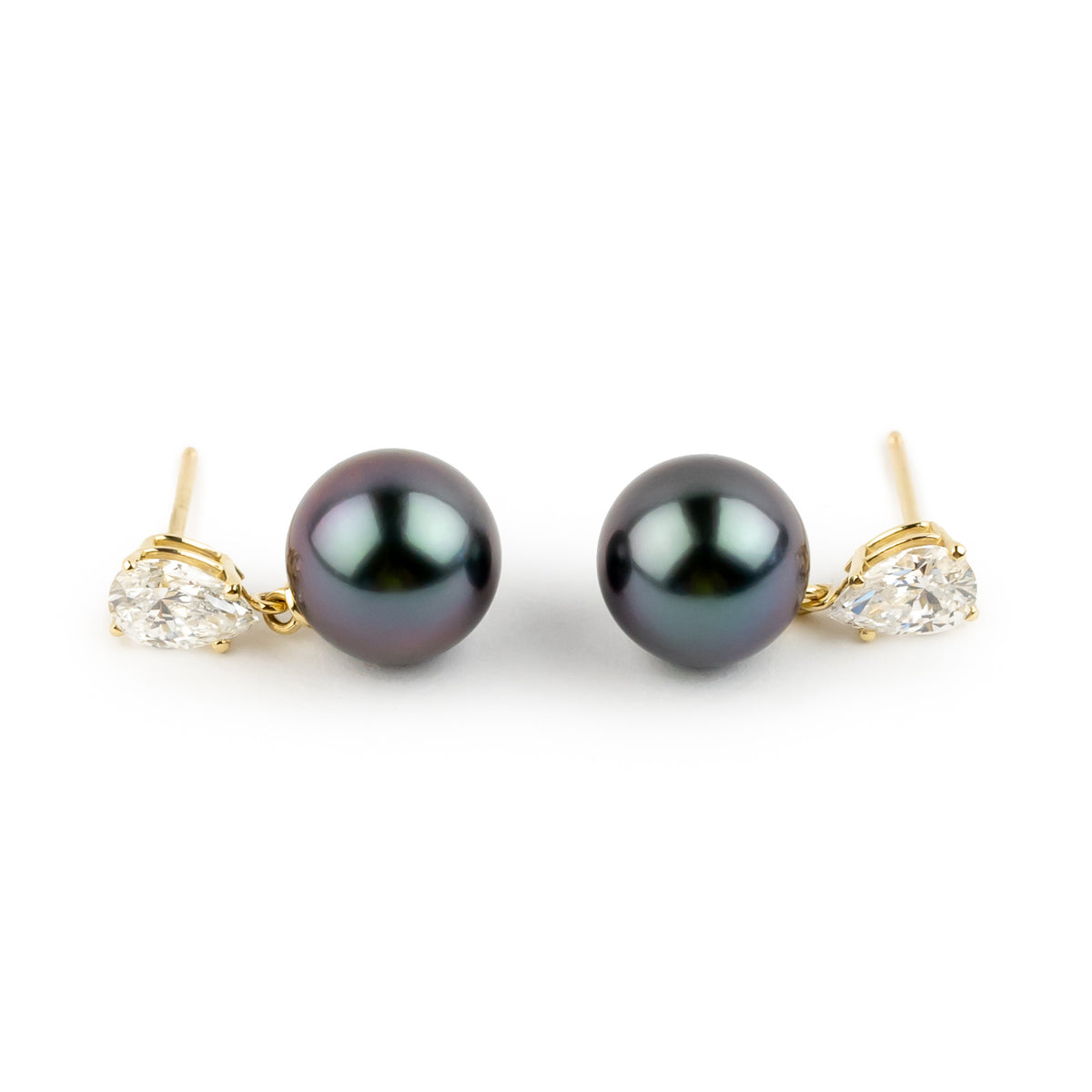 Tahitian Pearl & Diamond Sirène Earrings