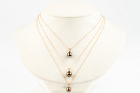 Tahitian Pearl & Diamond Coppery Pink Étoile Necklace on 10K Rose Gold