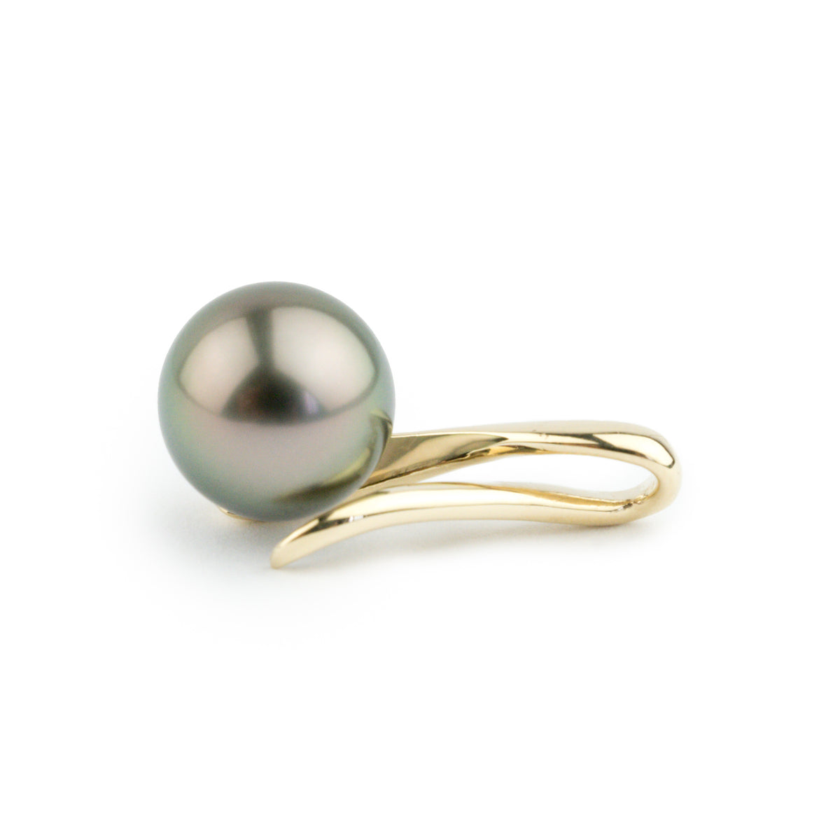 Rosy Pink Peacock 12.3mm Tahitian Pearl Pendant