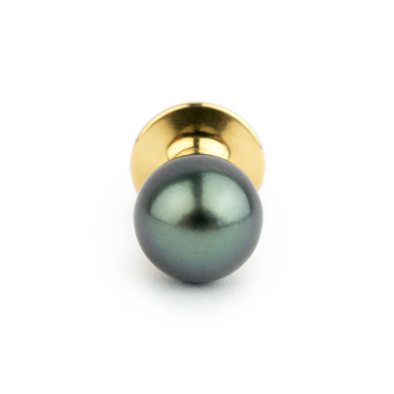 Lavender-Green 9.6mm Tahitian Pearl Tie Tack