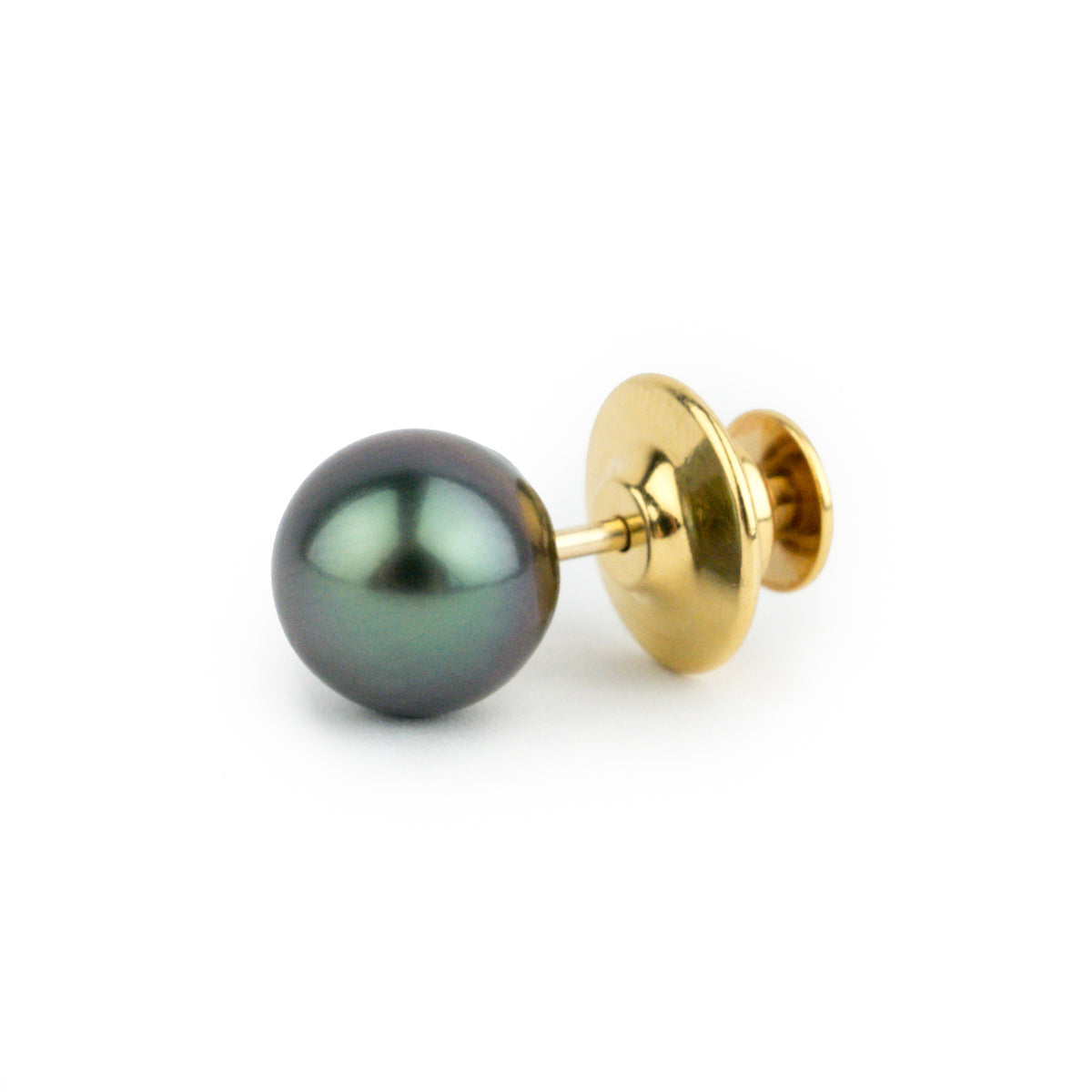Lavender-Green 9.6mm Tahitian Pearl Tie Tack