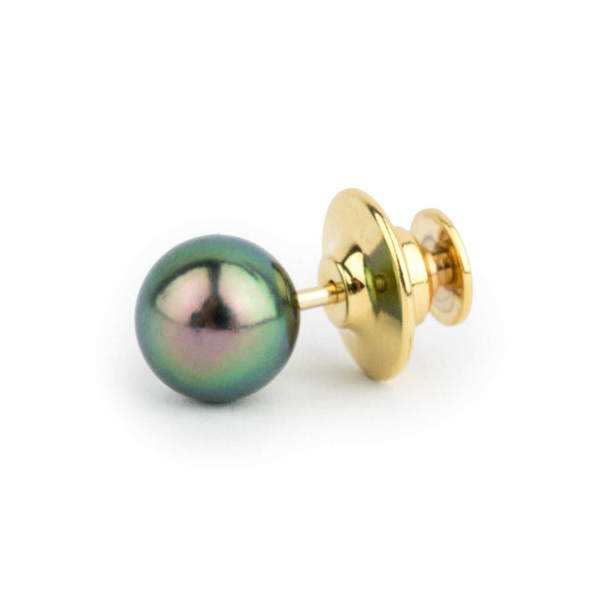 Flashy Pink Peacock 8.9mm Tahitian Pearl Tie Tack