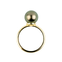 Custom Tahitian Pearl Solitaire Ring Sizes 4 to 9