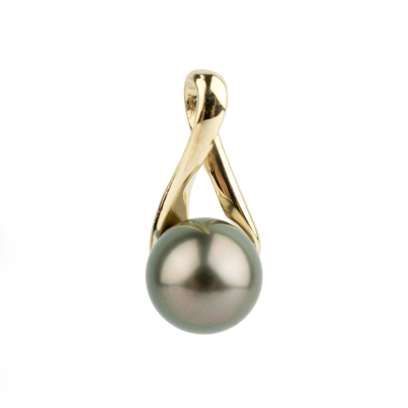 Rosy Pink Peacock 12.3mm Tahitian Pearl Pendant