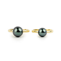 Custom Tahitian Pearl Solitaire Ring Sizes 4 to 9