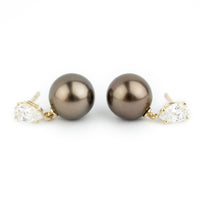 Tahitian Pearl & Diamond Sirène Earrings